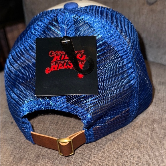 Willie Nelson Red and Blue Trucker Hat, NWT - Picture 4 of 6